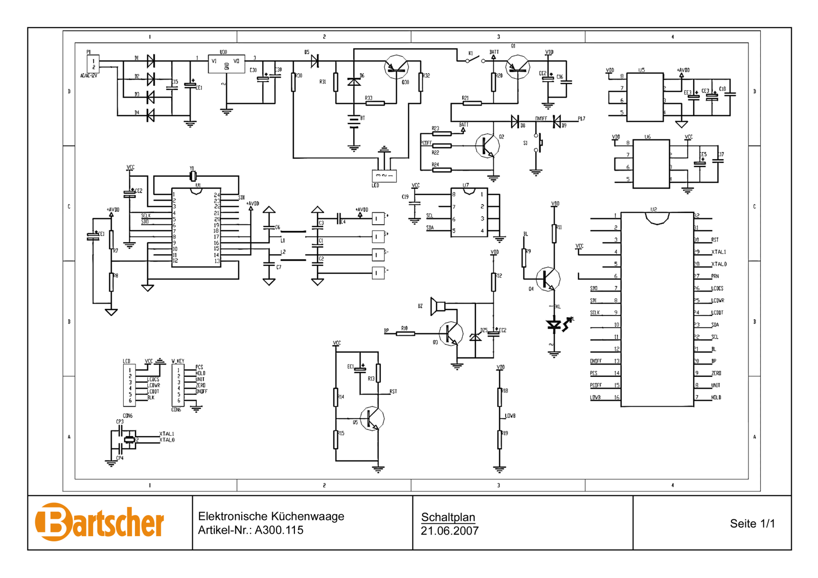 Bartscher A300.115 User Manual