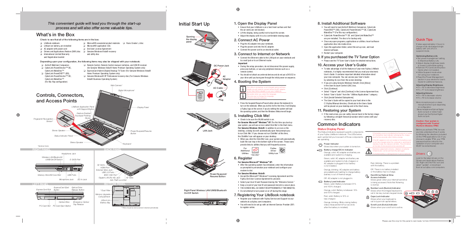 Fujitsu Lifebook A6210 Getting Started Guide