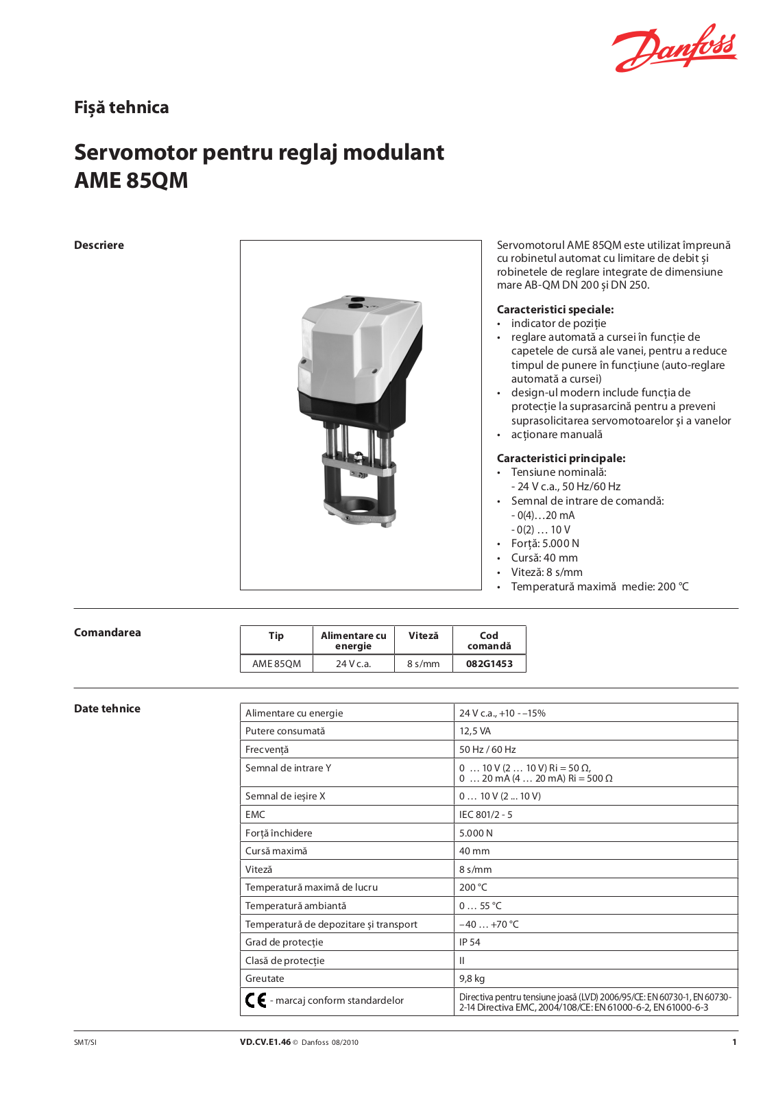 Danfoss AME 85QM Data sheet