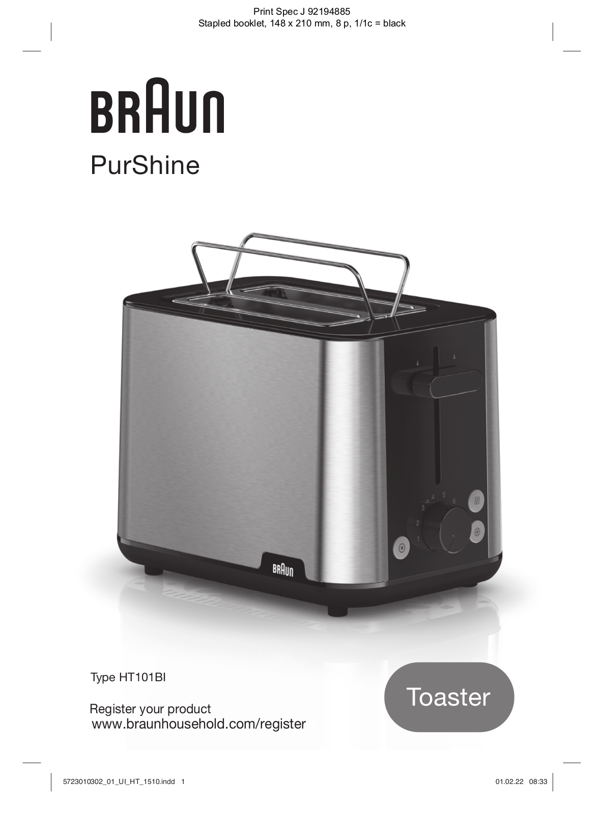 Braun HT 1510 User guide