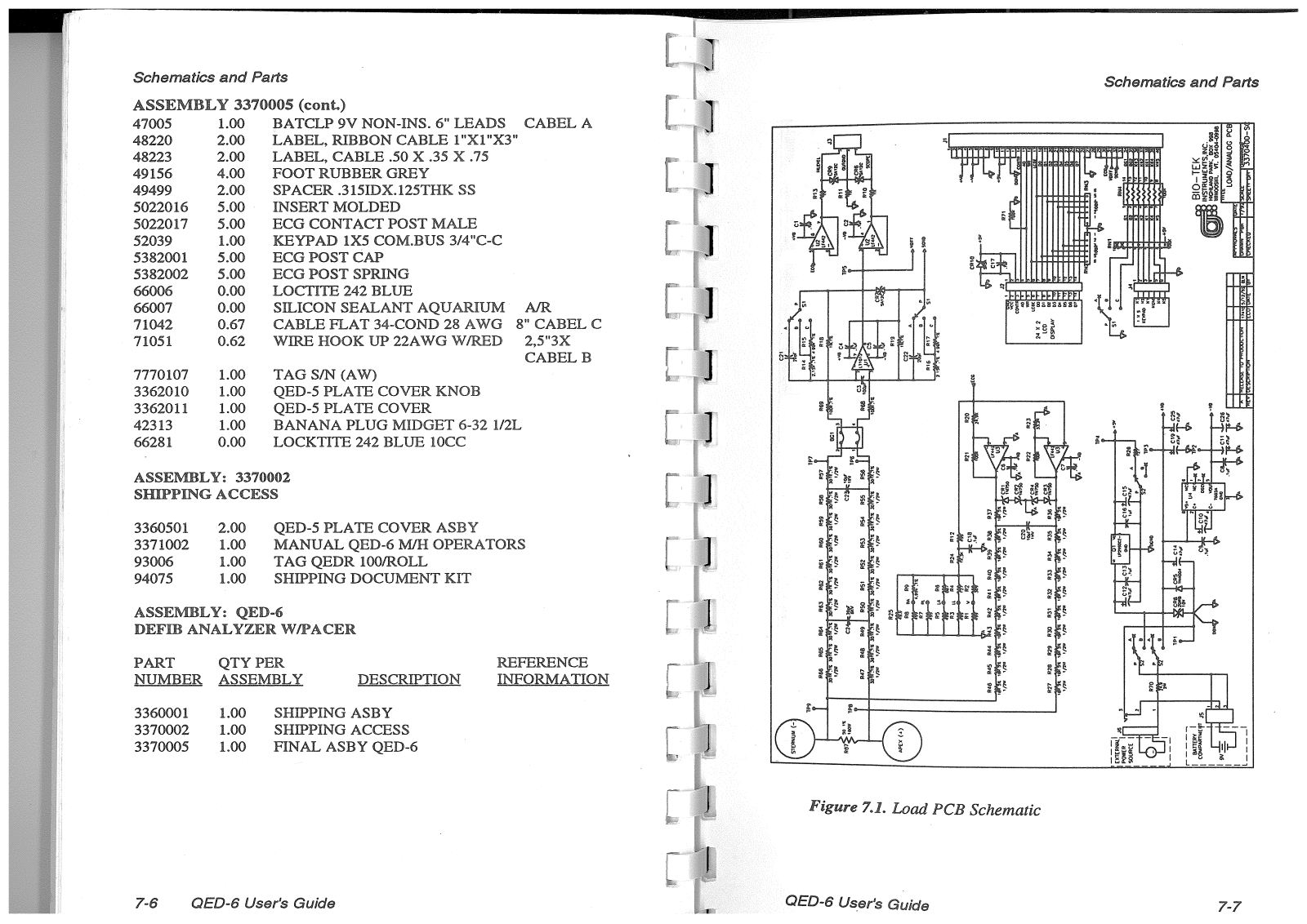 Bio Tek QED 6 Circuit diagram