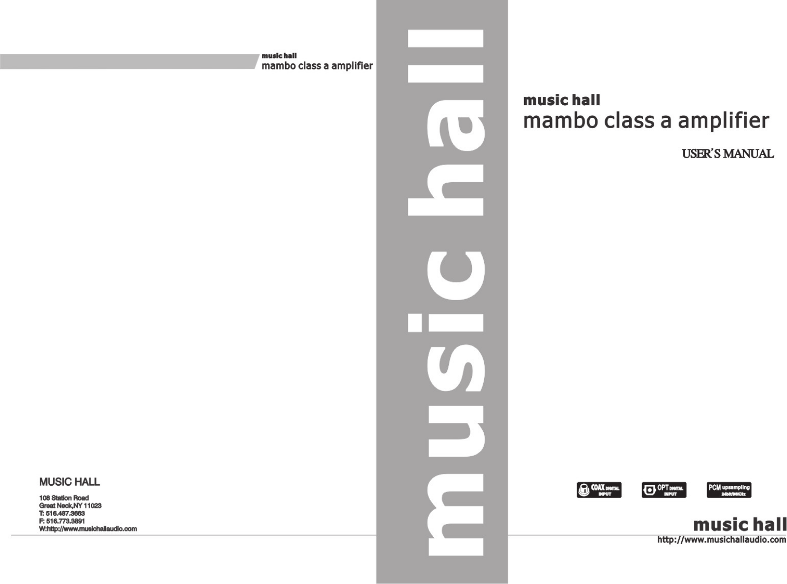 Music hall MAMBO user Manual