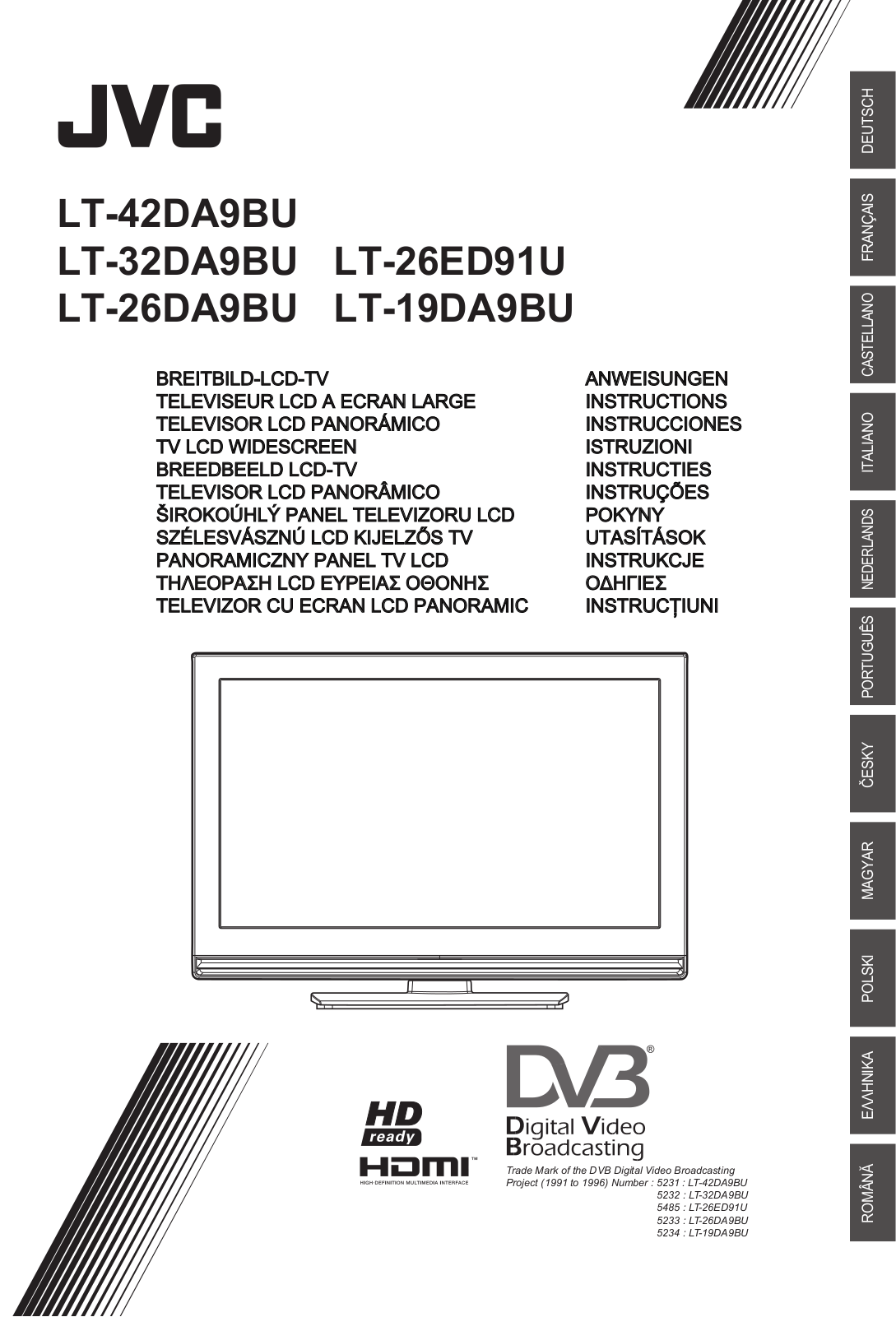 JVC LT-19DA9BU User Manual