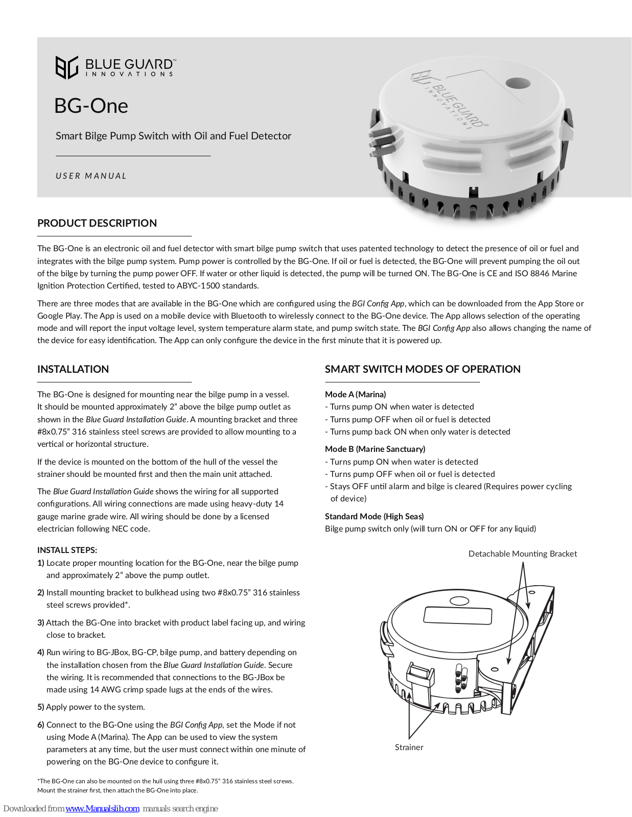 Blue Guard BG-One User Manual - ManualMachine.com