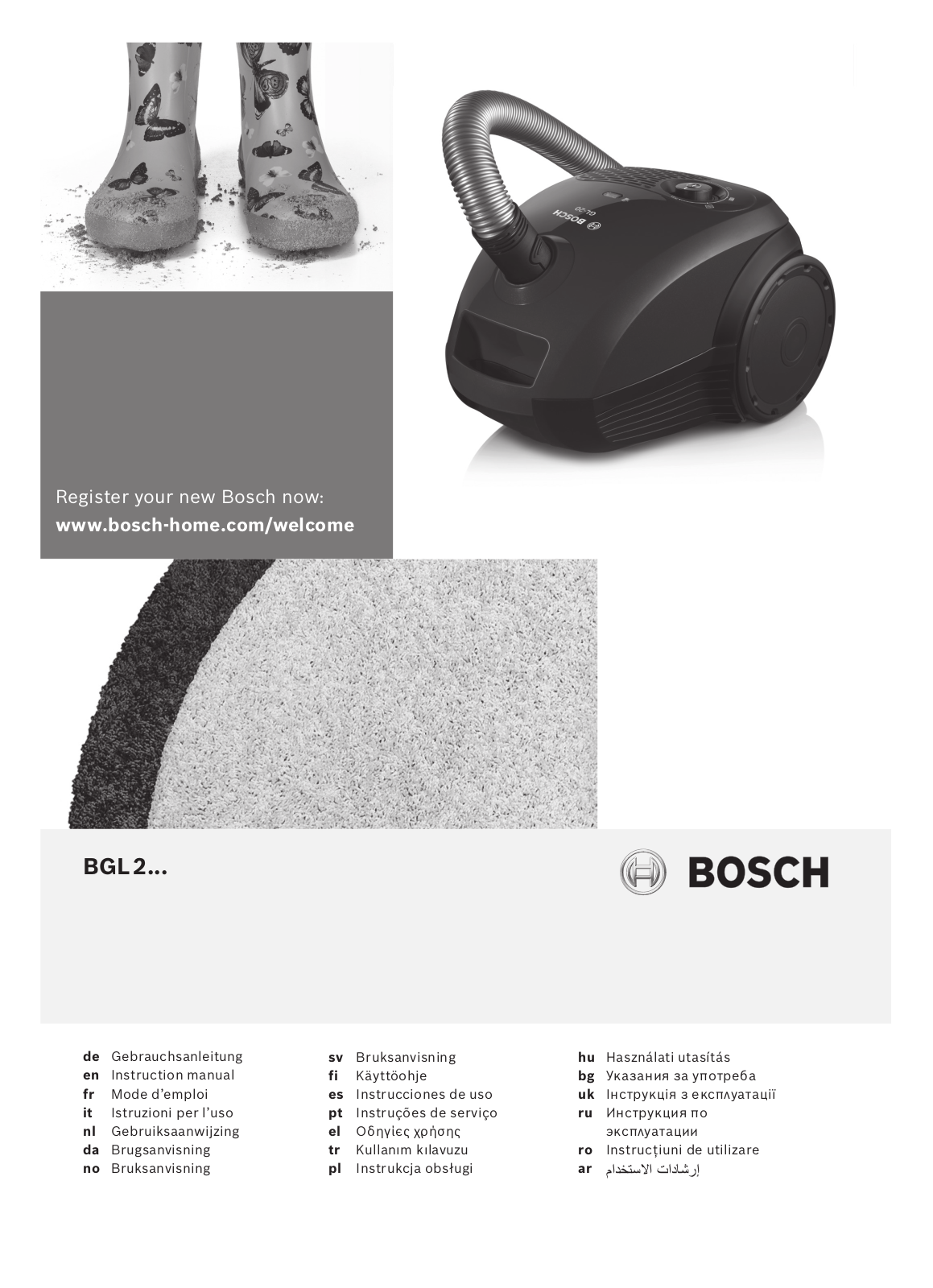 Bosch BGL2B112 Instruction manual