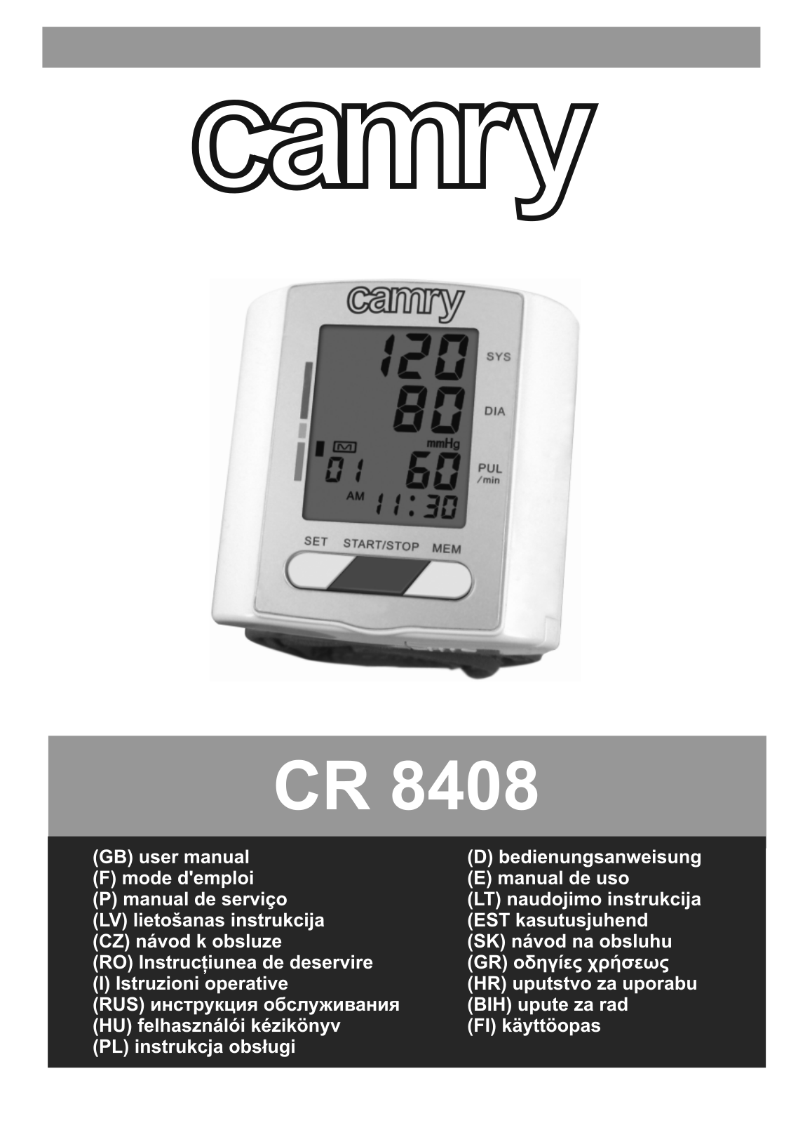 Camry CR 8408 User Manual