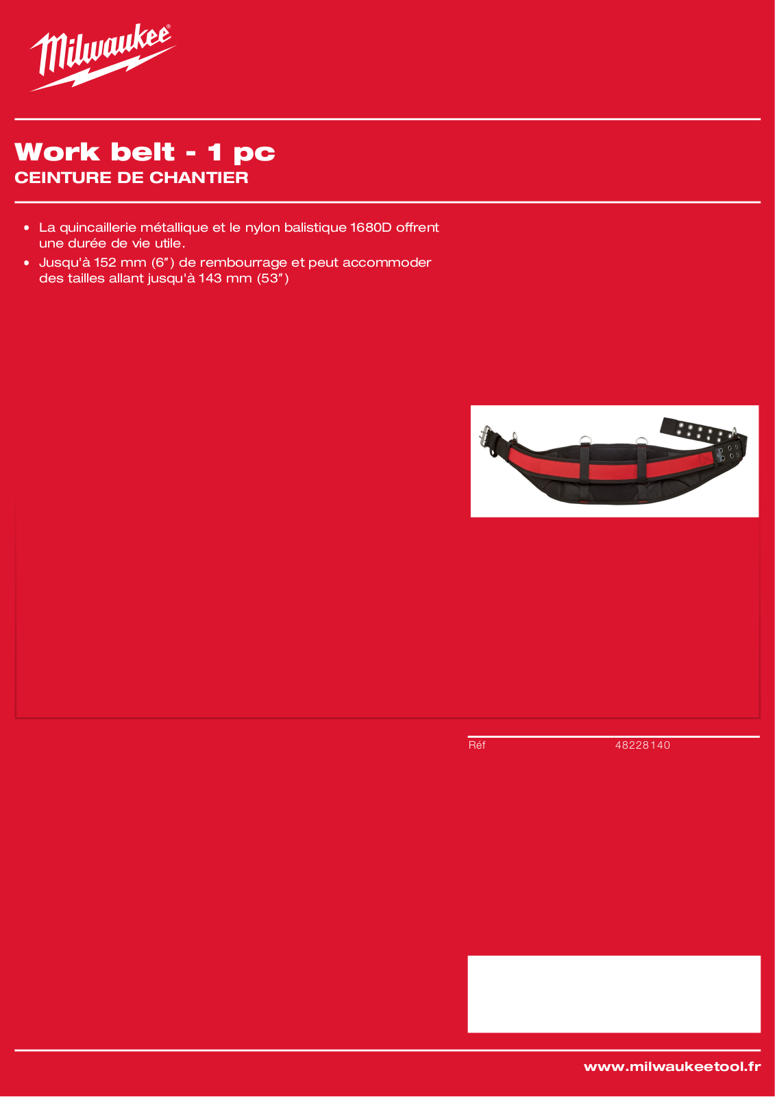 Milwaukee 48228140 Specification - ManualMachine.com