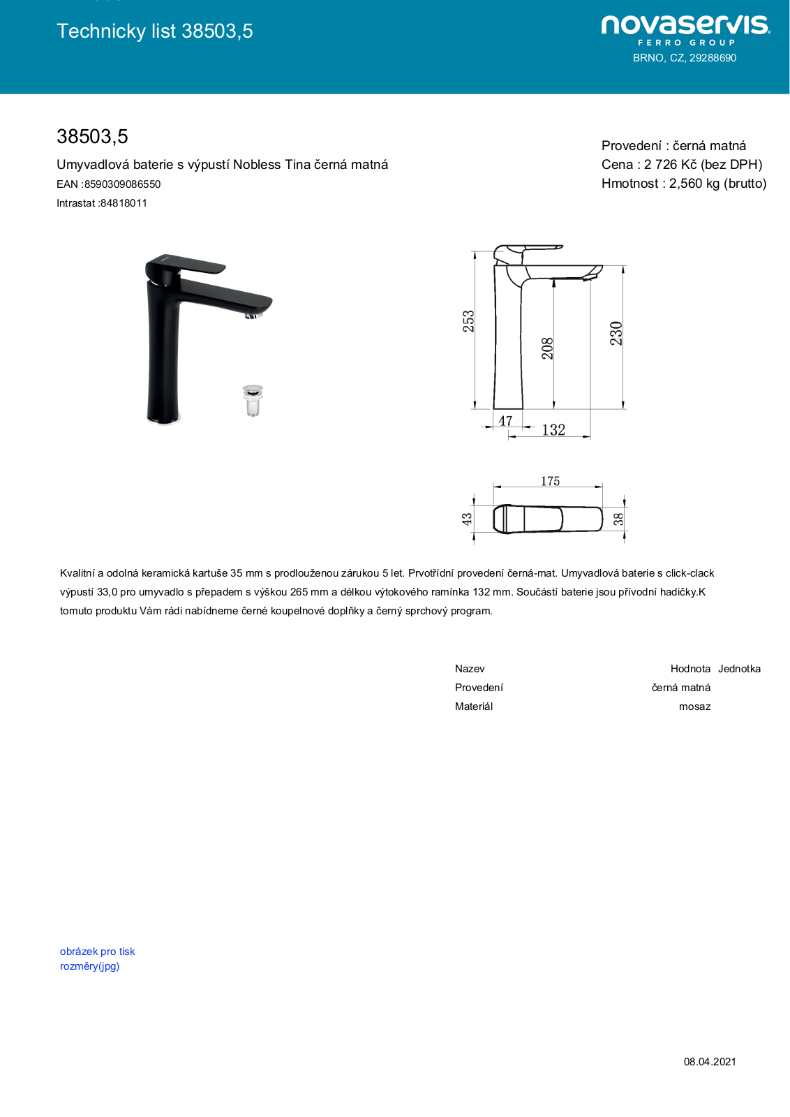 Novaservis 38503.5 User guide - ManualMachine.com