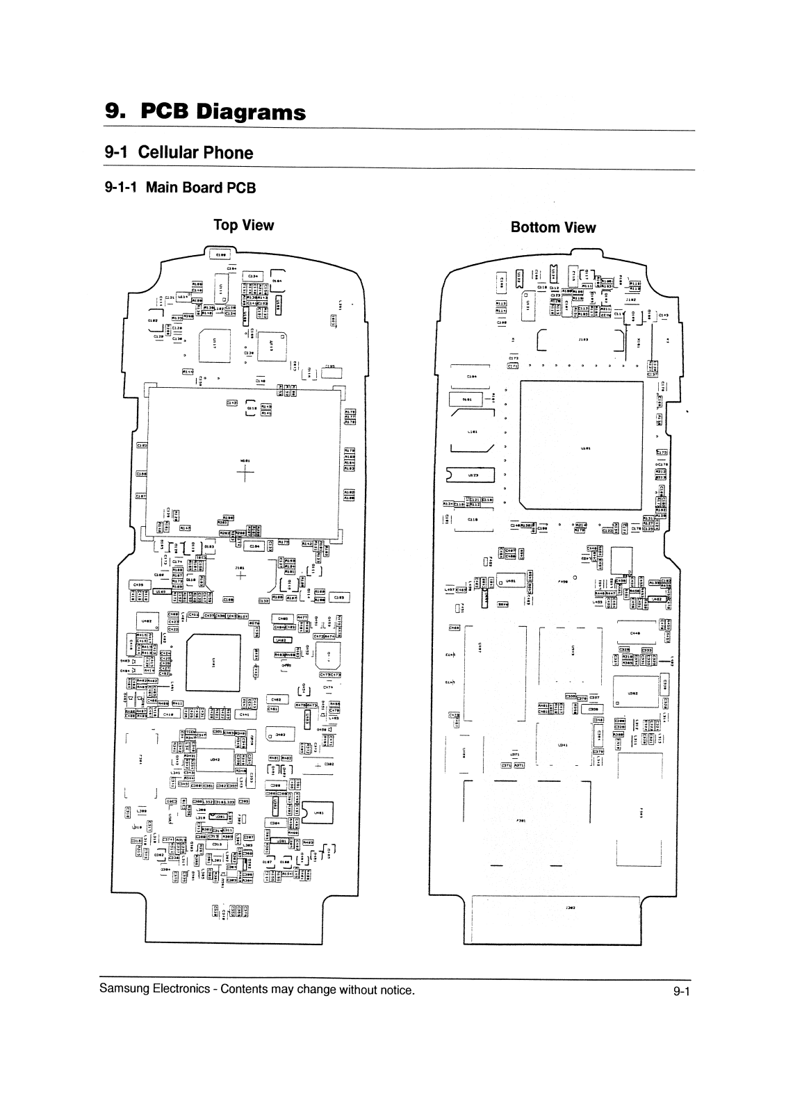 Samsung SCH-210B PCB Diagram