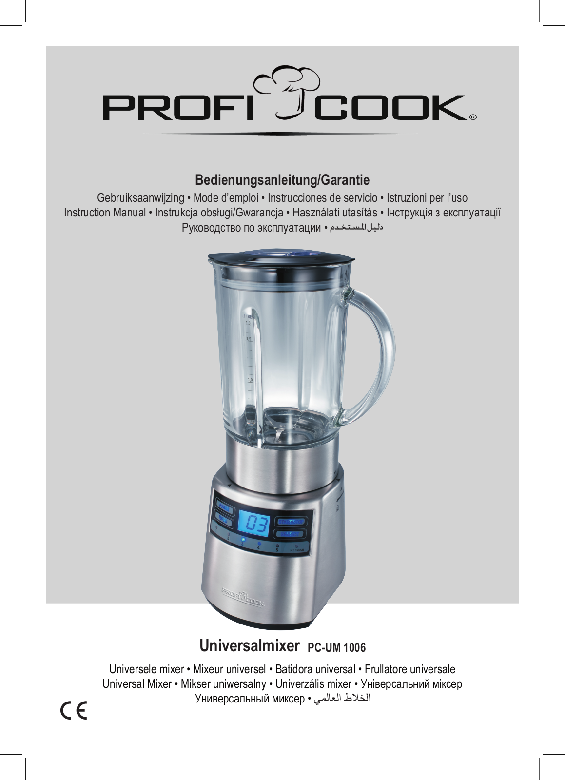 Profi Cook PC-UM 1006 User Manual