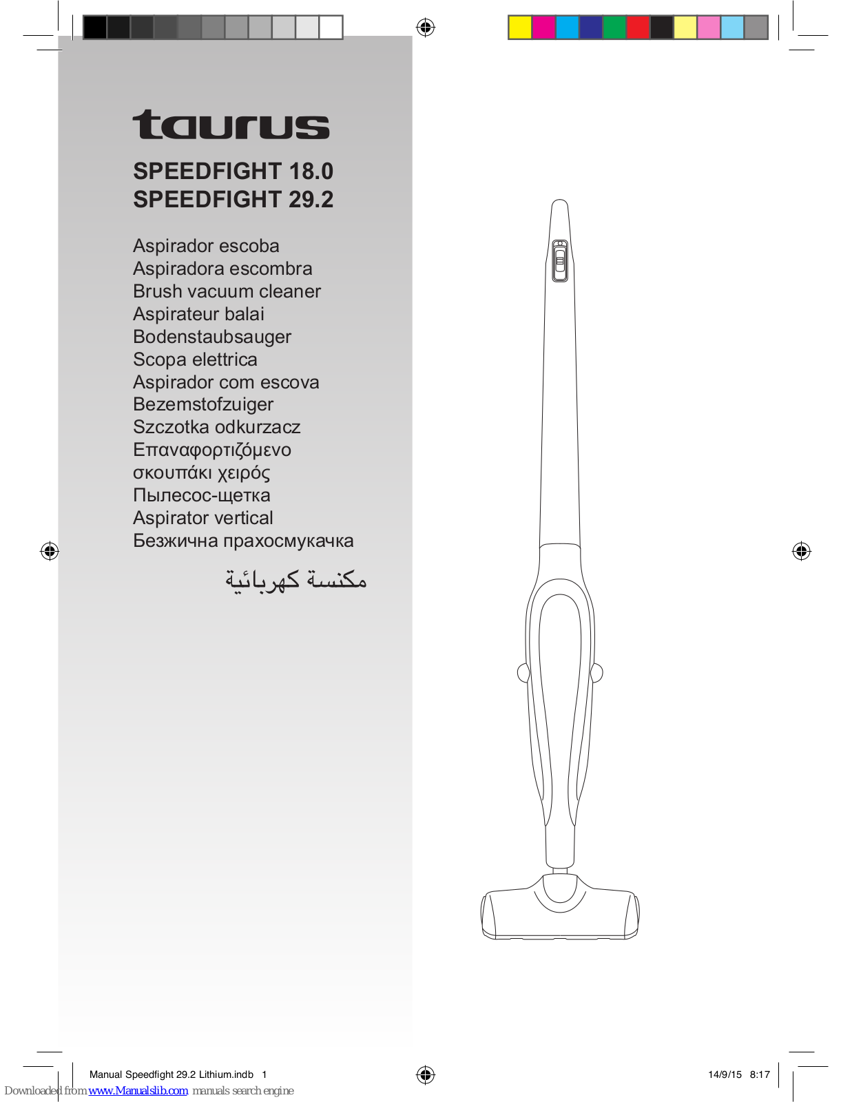 Taurus SPEEDFIGHT 18.0, SPEEDFIGHT 29.2 User Manual