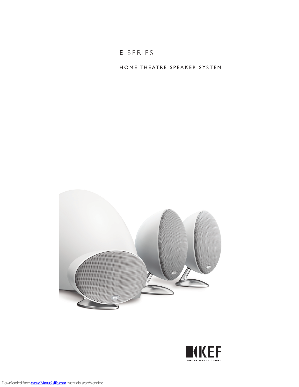 KEF E series, E301, E301c Brochure & Specs