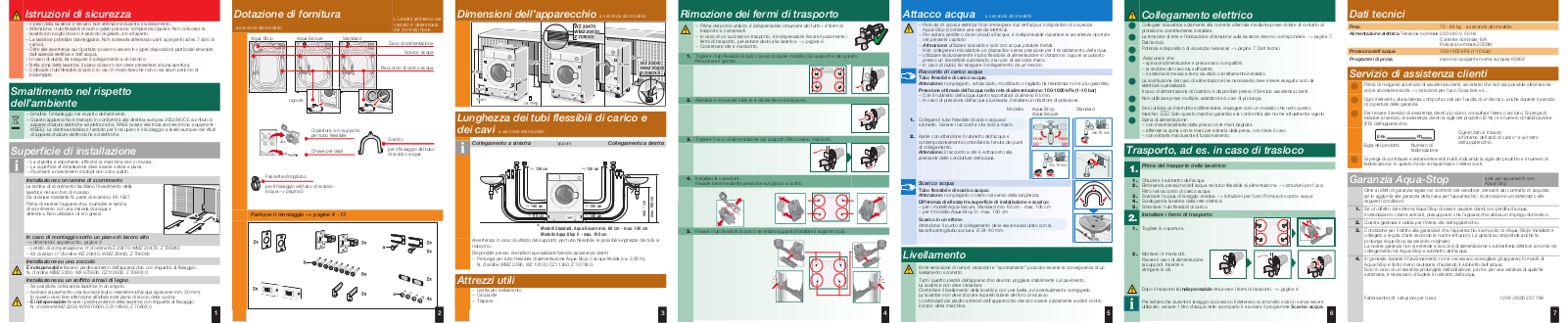 NEFF W5420X0EU/07 Installation Instruction