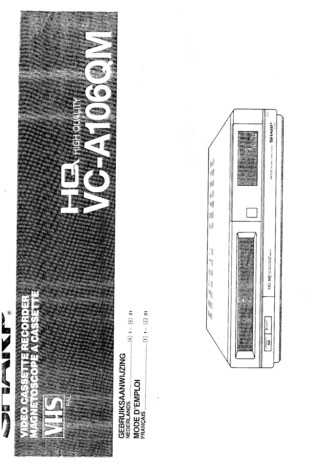 Sharp VC-A106QM User Manual