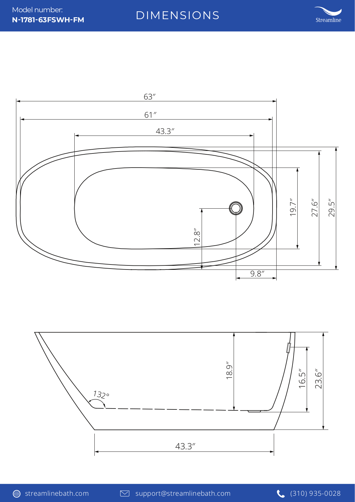 Streamline Bath SLBH4983 Specifications - ManualMachine.com