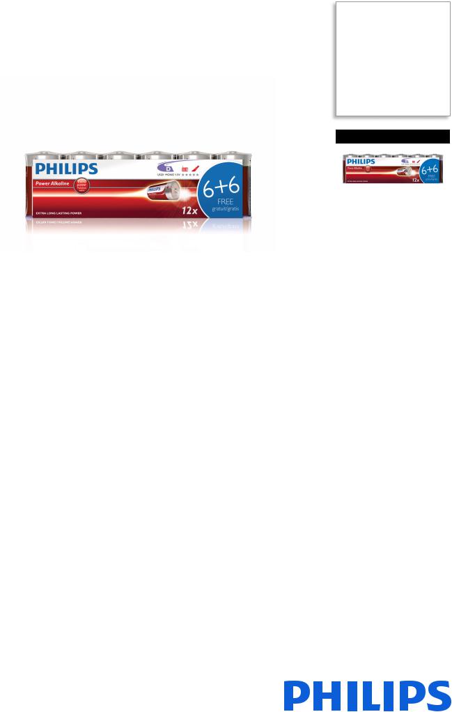 Philips LR20P12F/10 product sheet