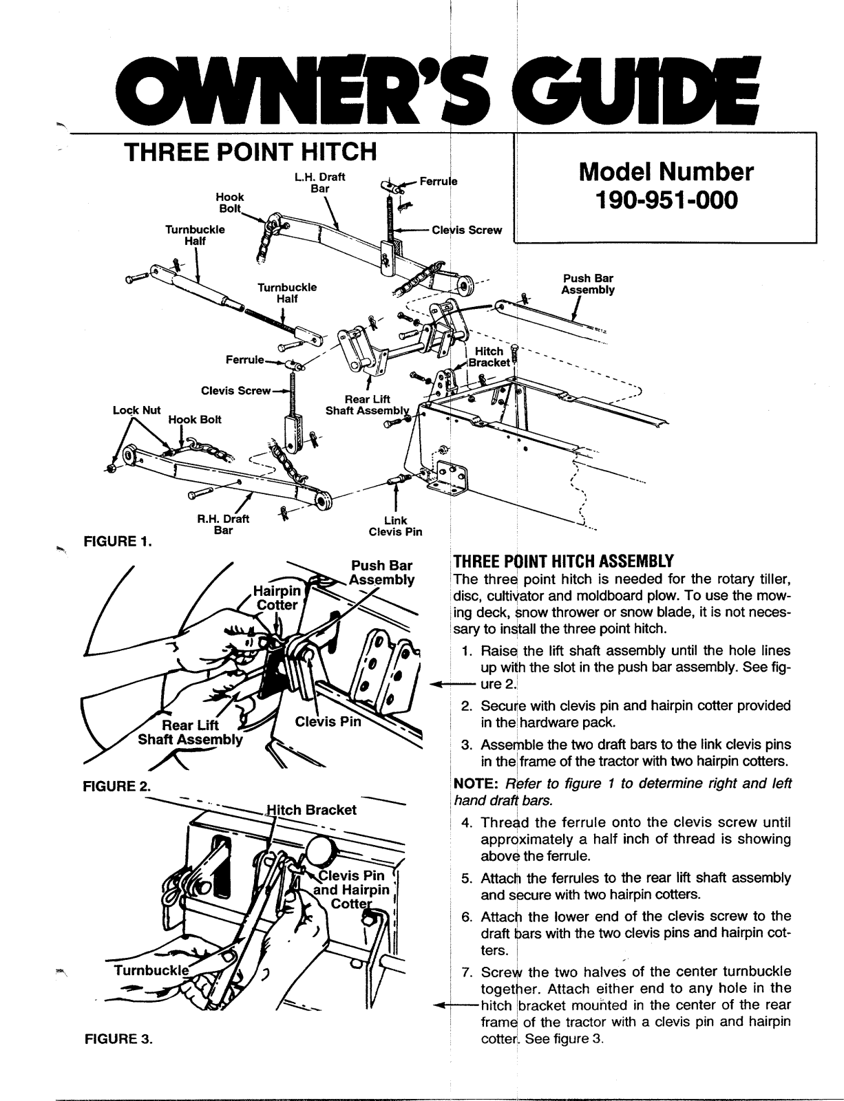 Bolens 190-951-000 User Manual