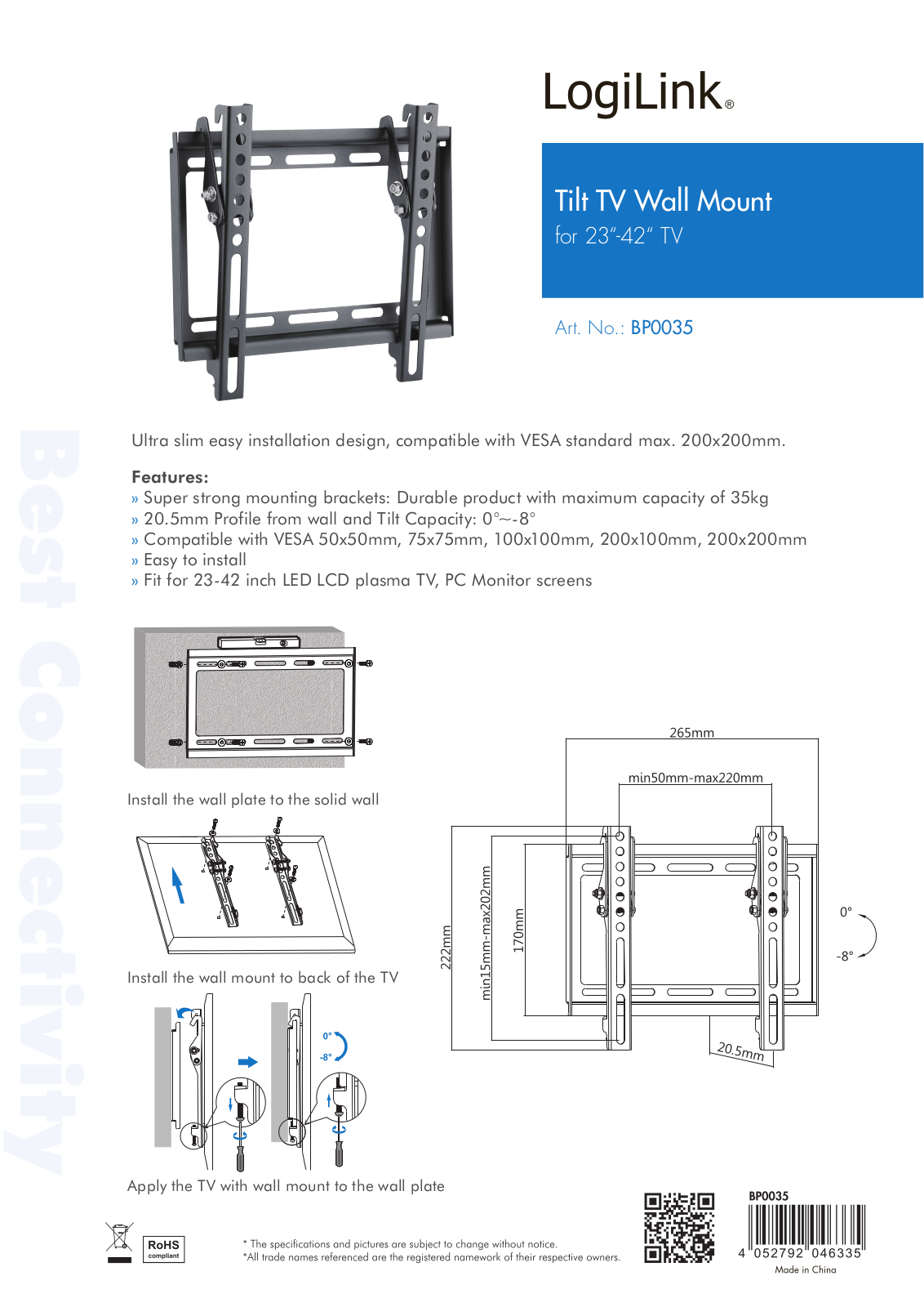 LogiLink BP0035 User Manual - ManualMachine.com