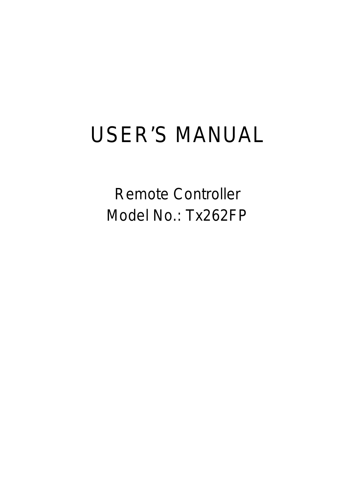 Superwh W2TX Users Manual - ManualMachine.com