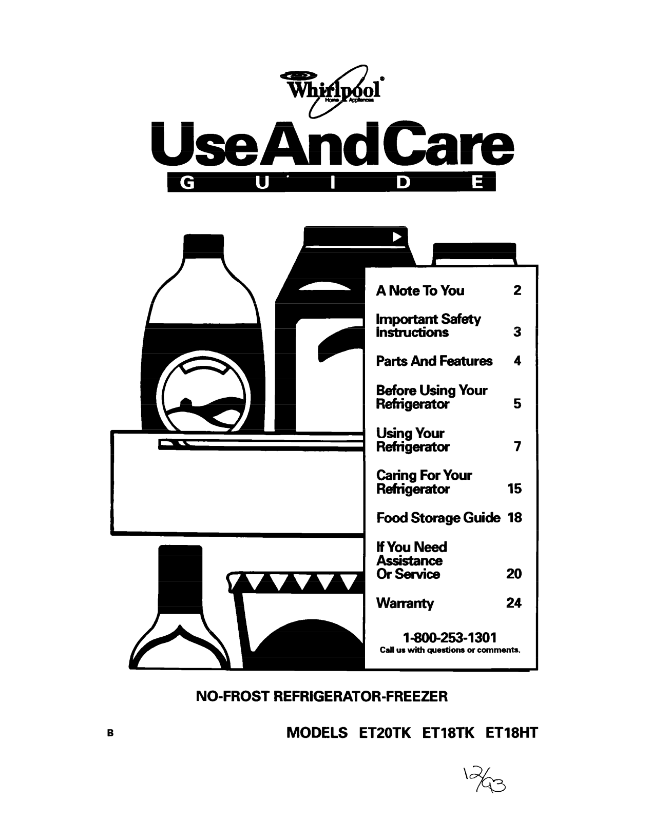 Whirlpool ET18TK, ET18HT User Manual - ManualMachine.com