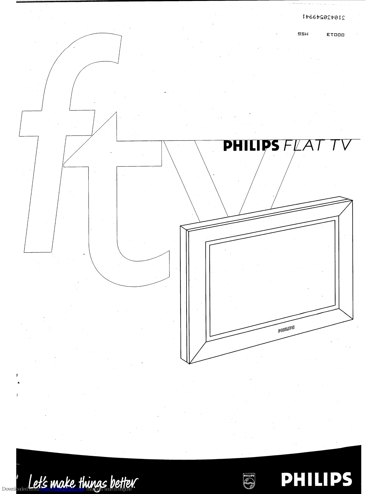 Philips 310430549941, 42FD9932/69G, 42FD9932 - annexe 2, 42FD9932-01G, 42FD9932-01S User Manual