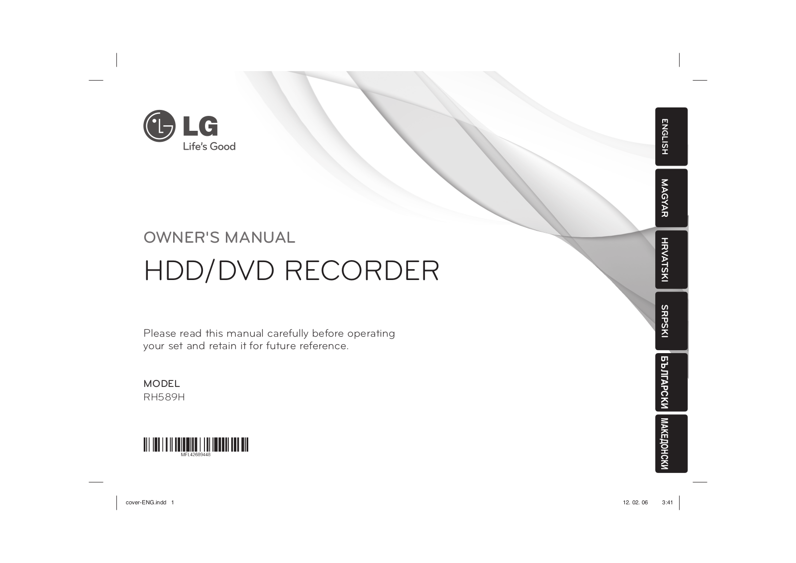 Lg RH589H User Manual