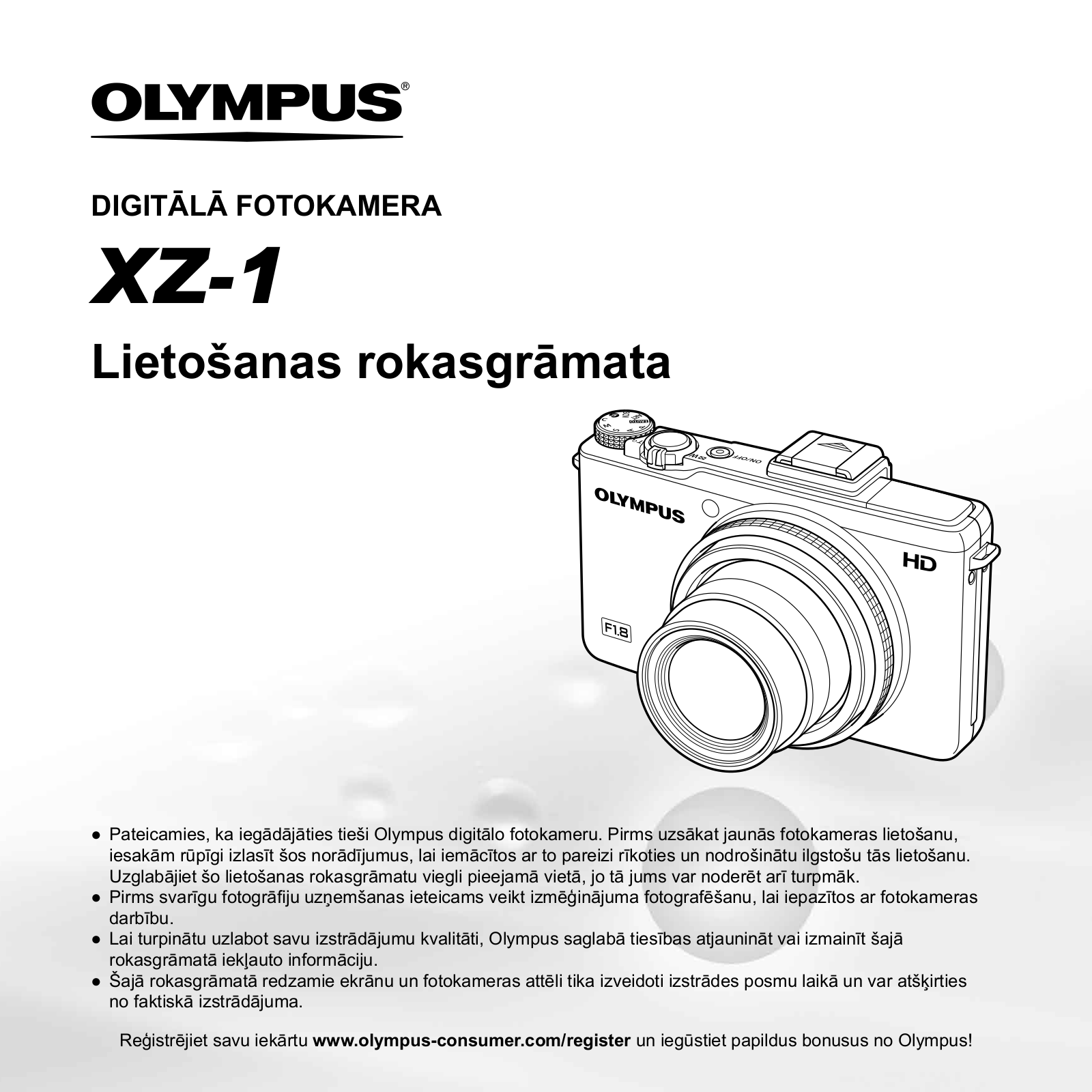 OLYMPUS XZ-1 User Manual