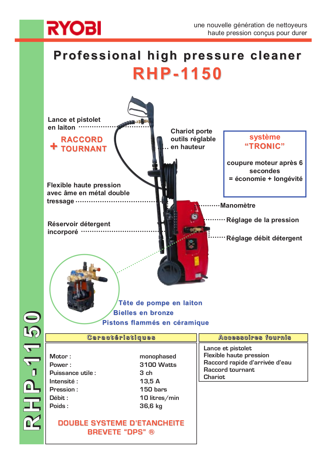 Ryobi RHP-1150 User Manual