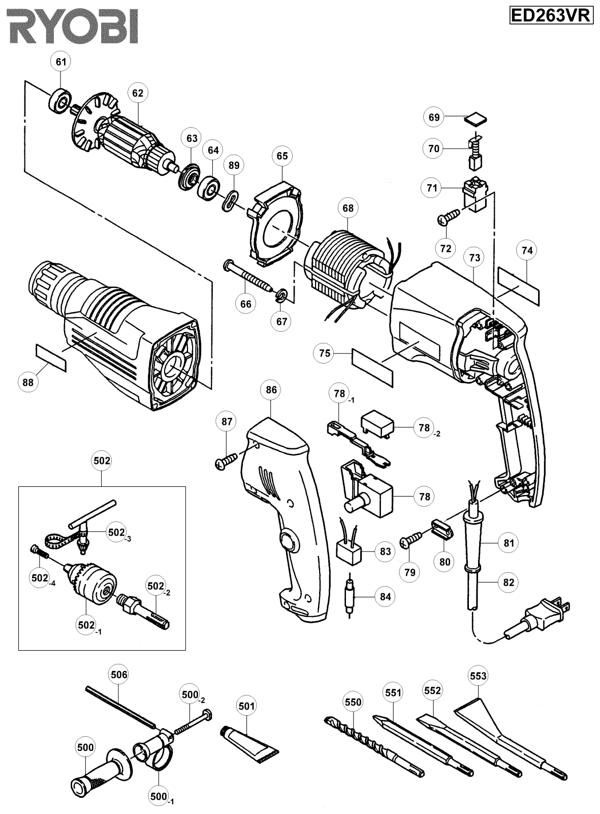 Ryobi ED263VR User Manual