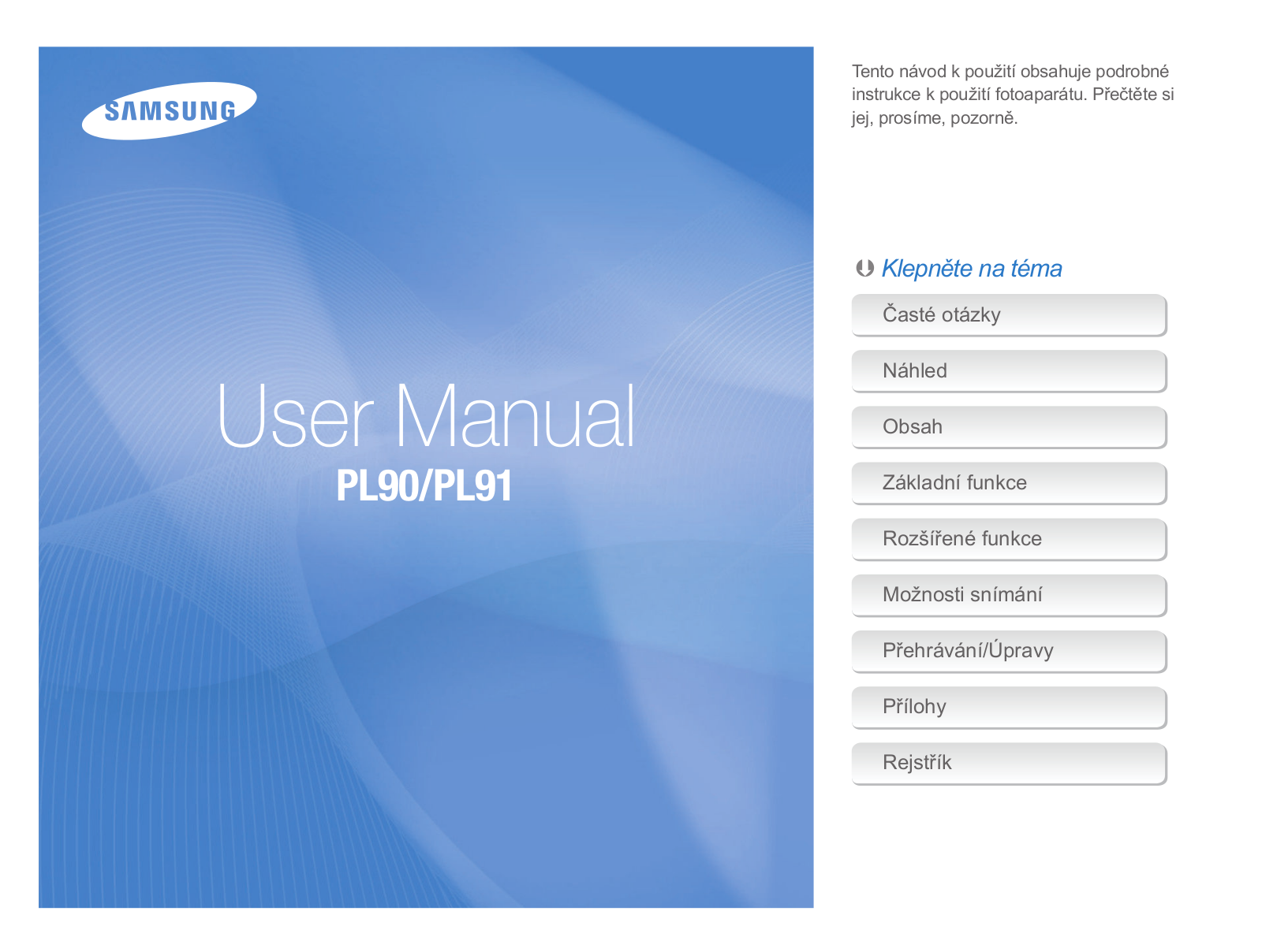 Samsung PL90 User Manual