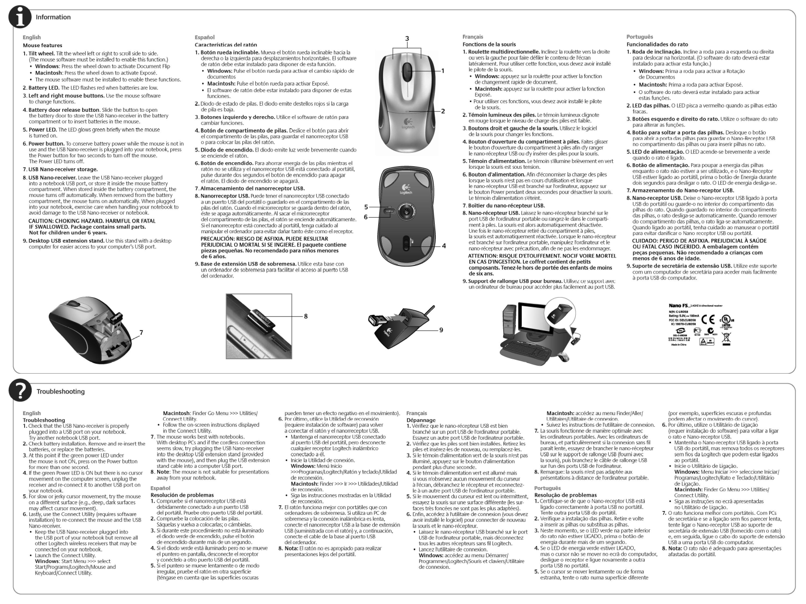 Logitech CUBD58 Users Manual