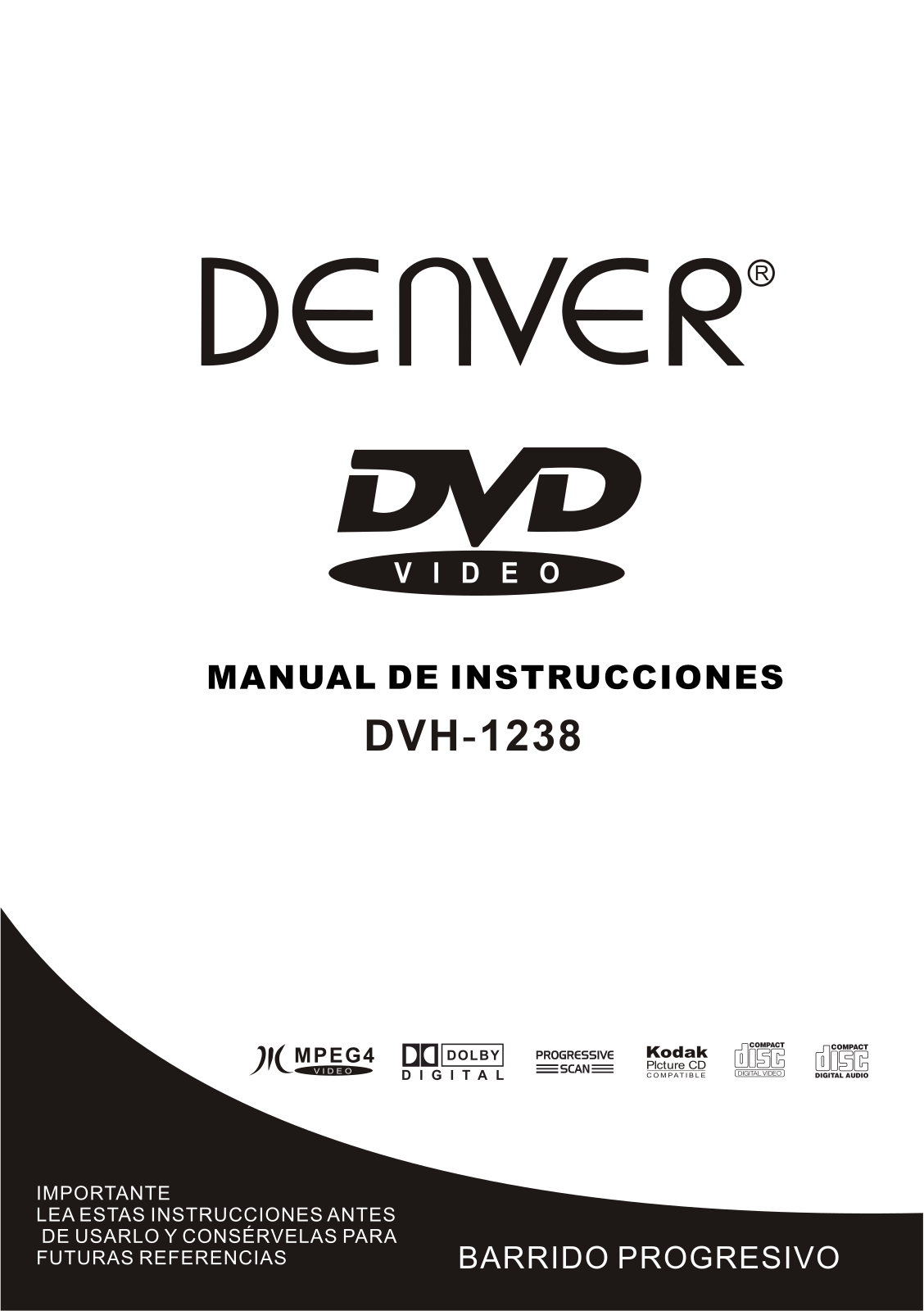 Denver DVH-1238 Instruction Manual