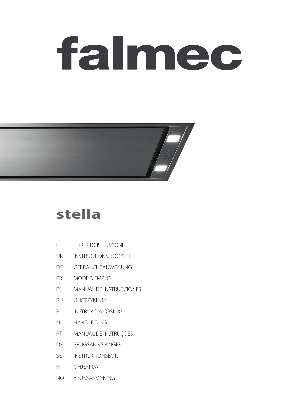 Falmec STELLA IS.120, Stella isola 90 User Manual