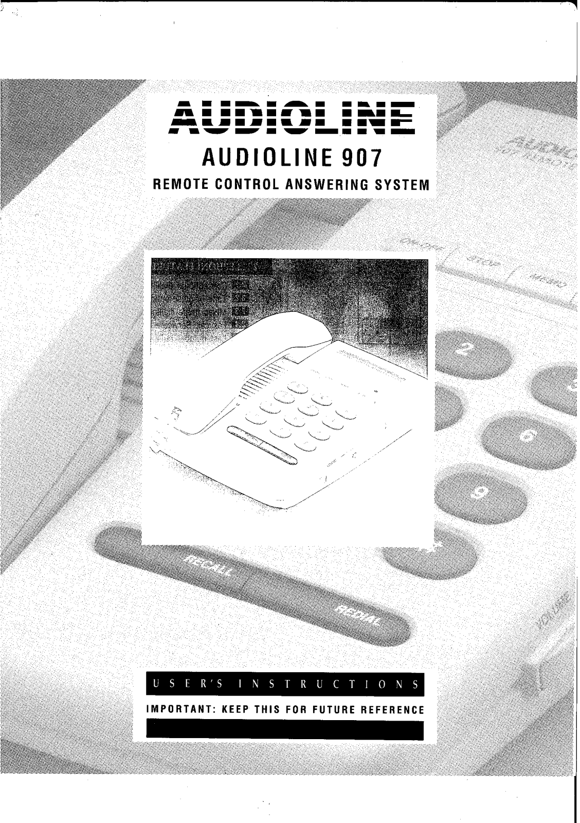 Audioline 907 User Manual