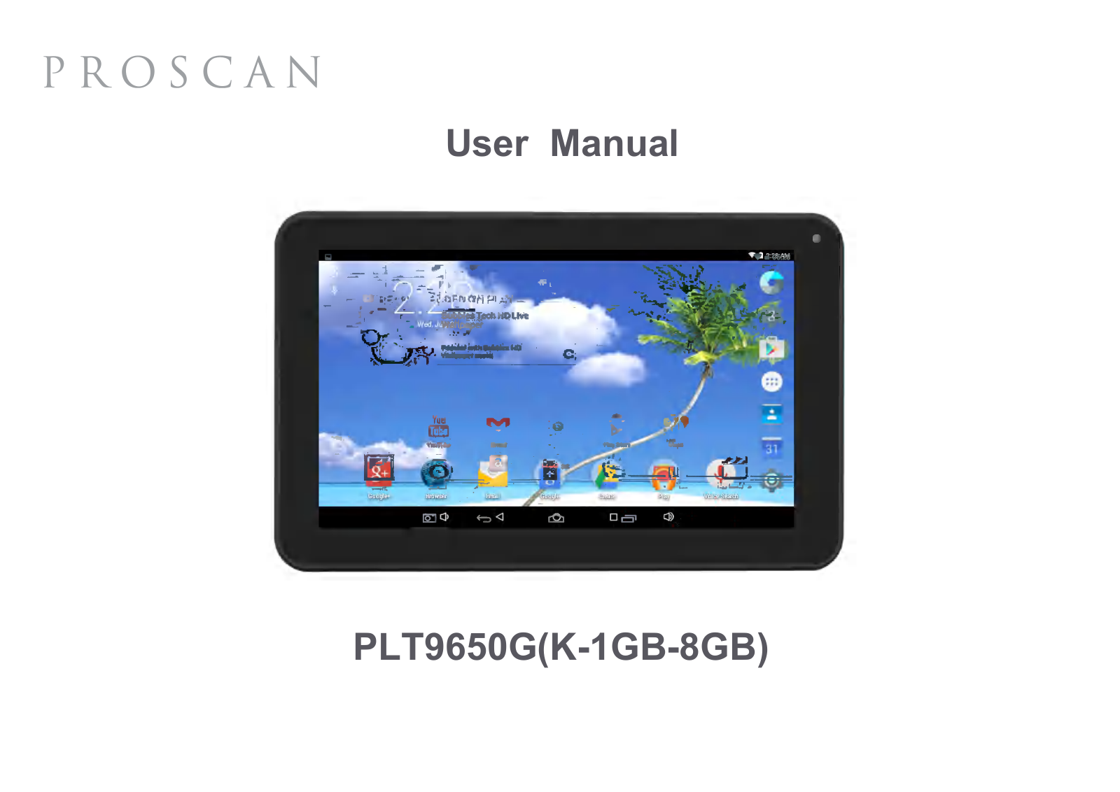 Proscan PLT9650G User Manual