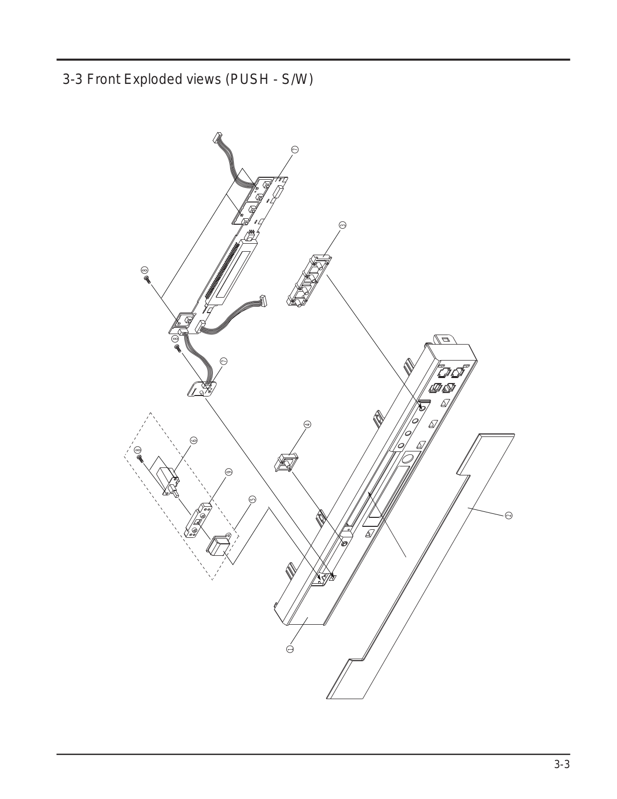 Rolsen RDV-630 Service manual Front Exploded views (PUSH - S/W)