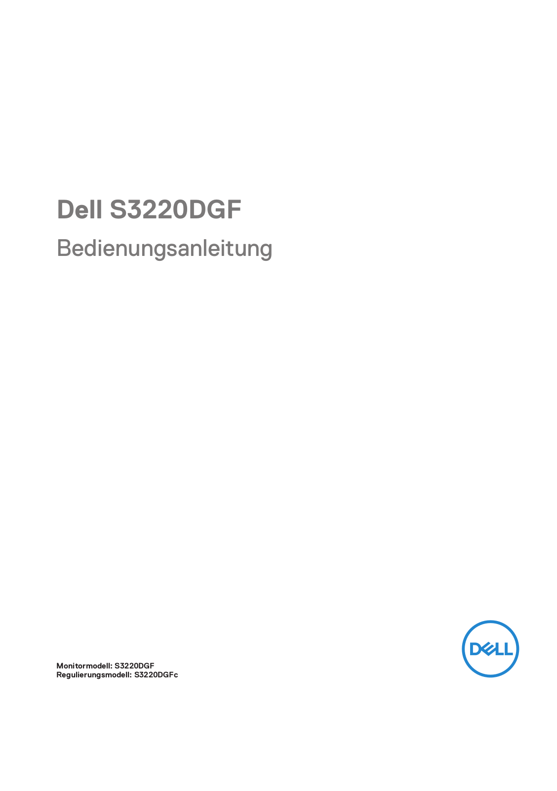 Dell S3220DGF User Manual