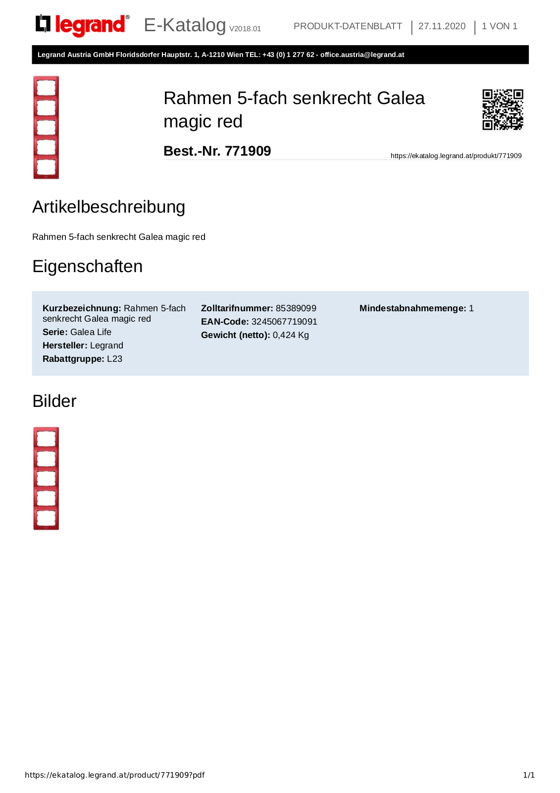 Legrand 771909 User Manual