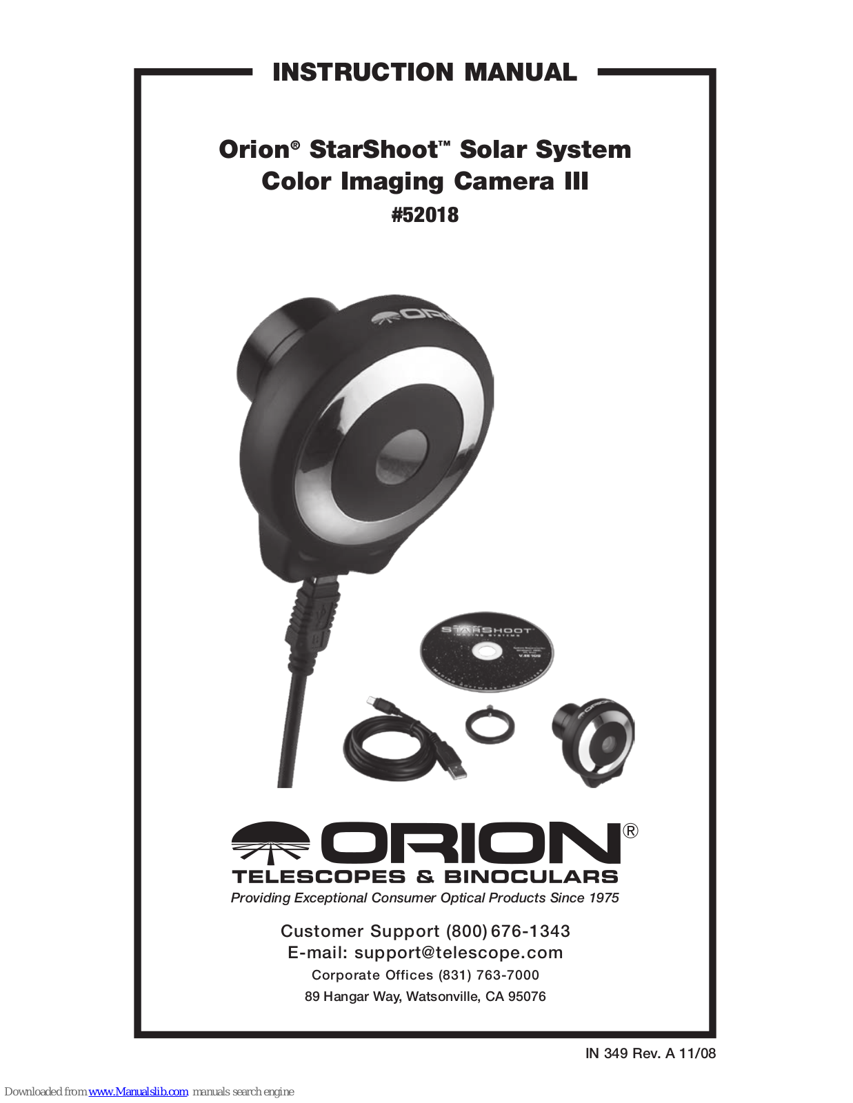 ORION TELESCOPES & BINOCULARS SSSSI-III Instruction Manual