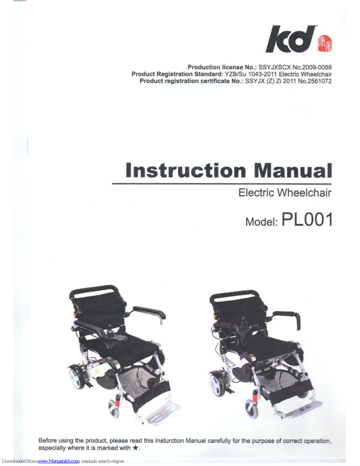 KD PL001 Instruction Manual - ManualMachine.com