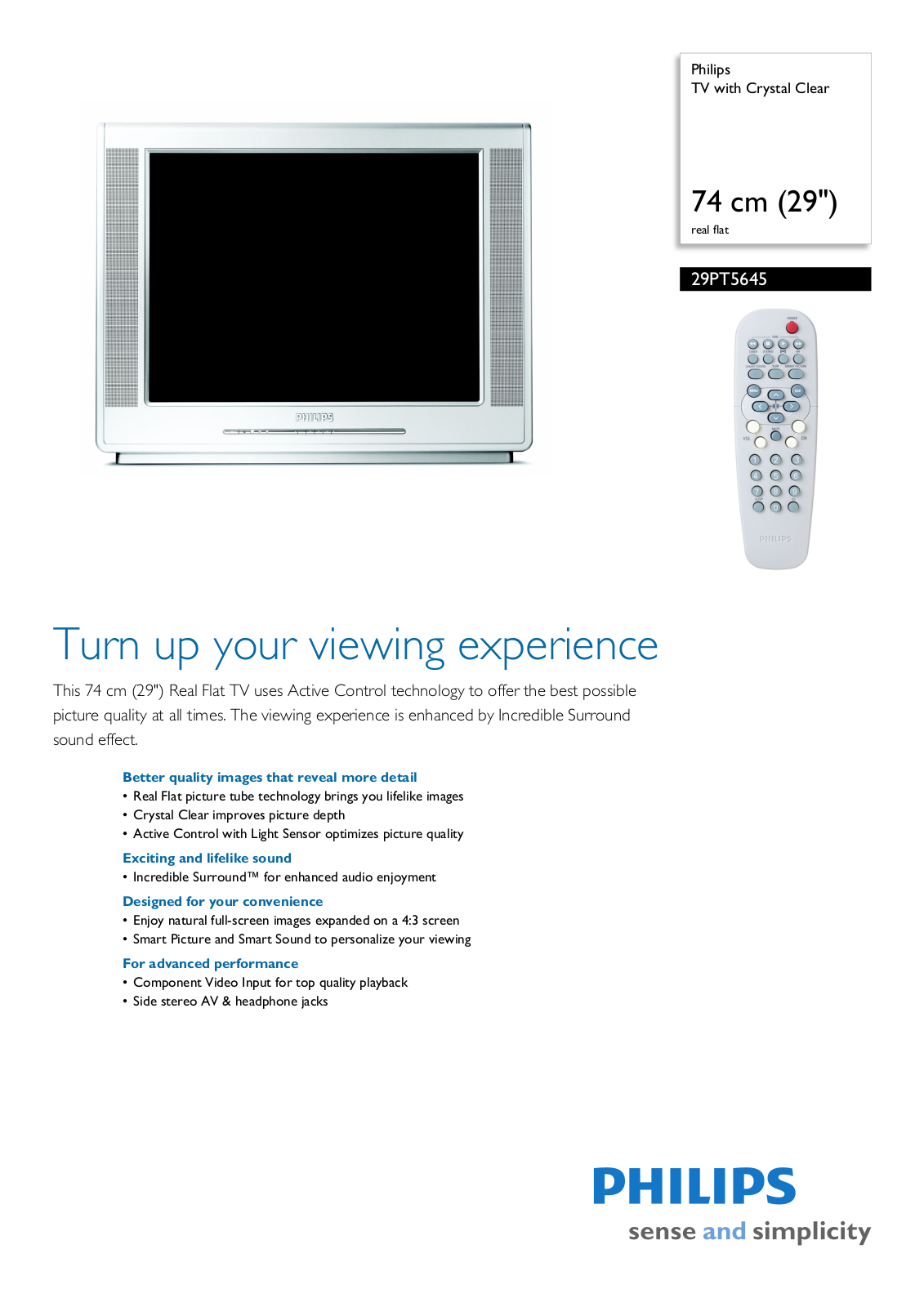 Philips 29PT5645/78 Specifications - ManualMachine.com