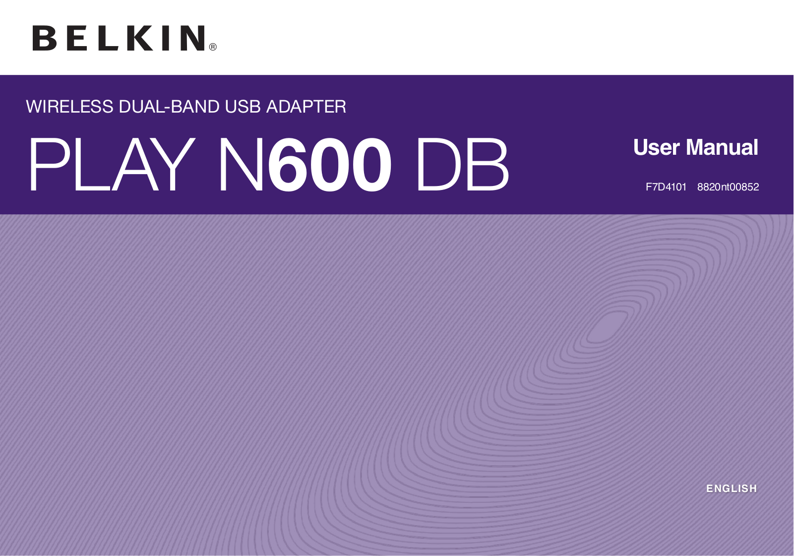 Belkin N600 DB User Manual