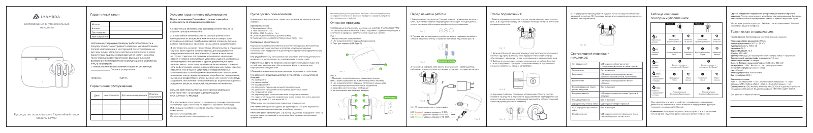 Lyambda LTW19 User guide - ManualMachine.com