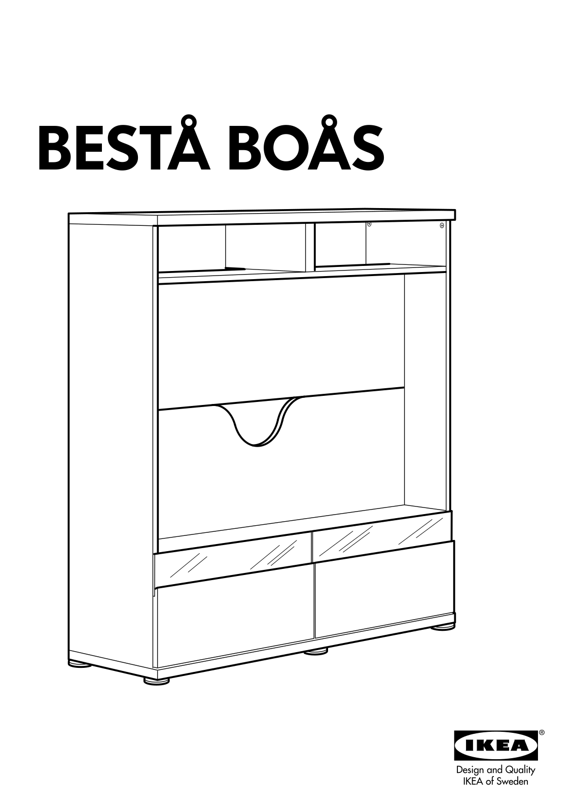 IKEA BESTÅ BOAS TV STORAGE UNIT User Manual