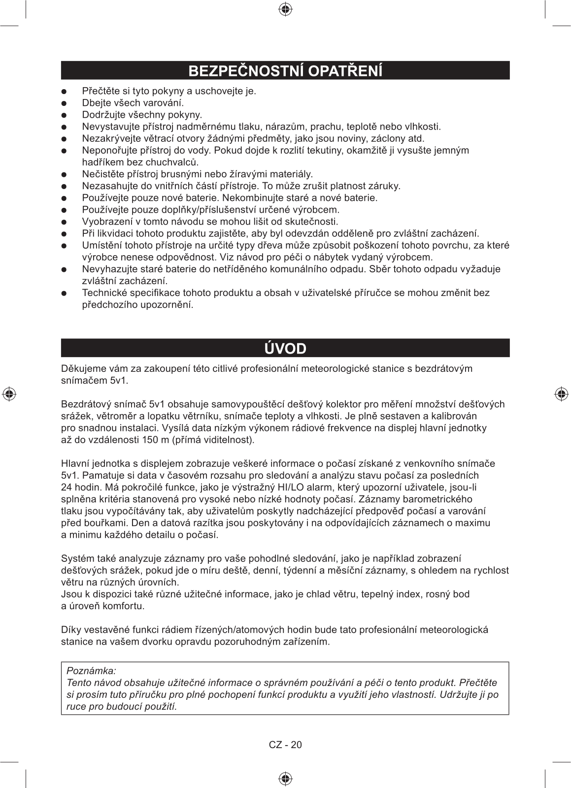 Sencor SWS 9700 User Manual