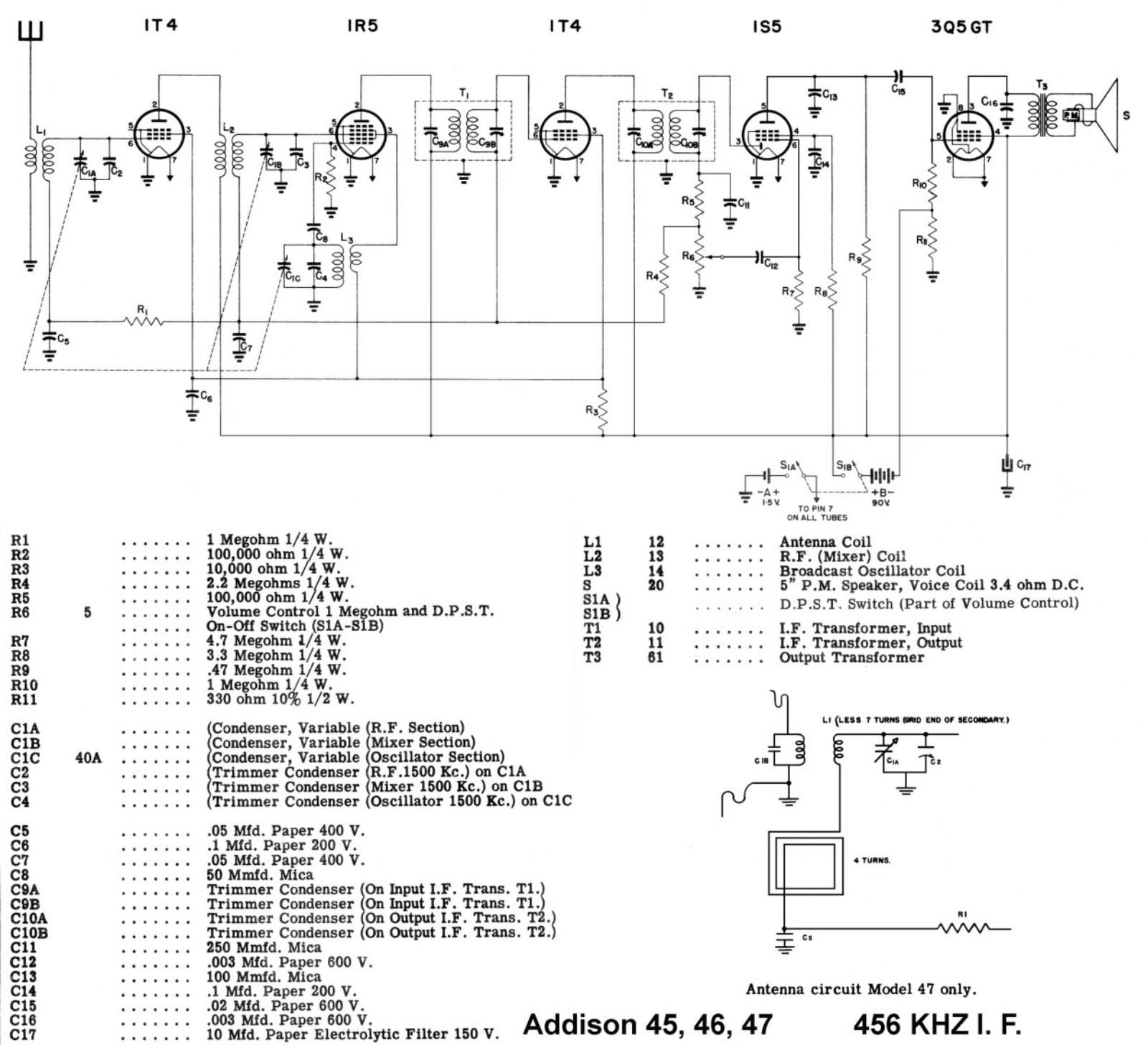 ACO Pacific 45 Schematic