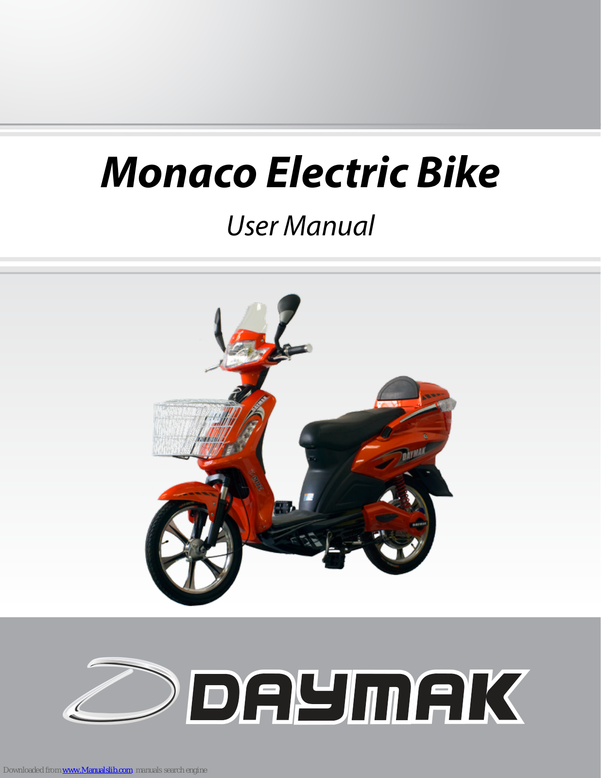 Daymak Austin, Amalfi, Vienna, Rome 72V, Ultimate Electric Bike User Manual