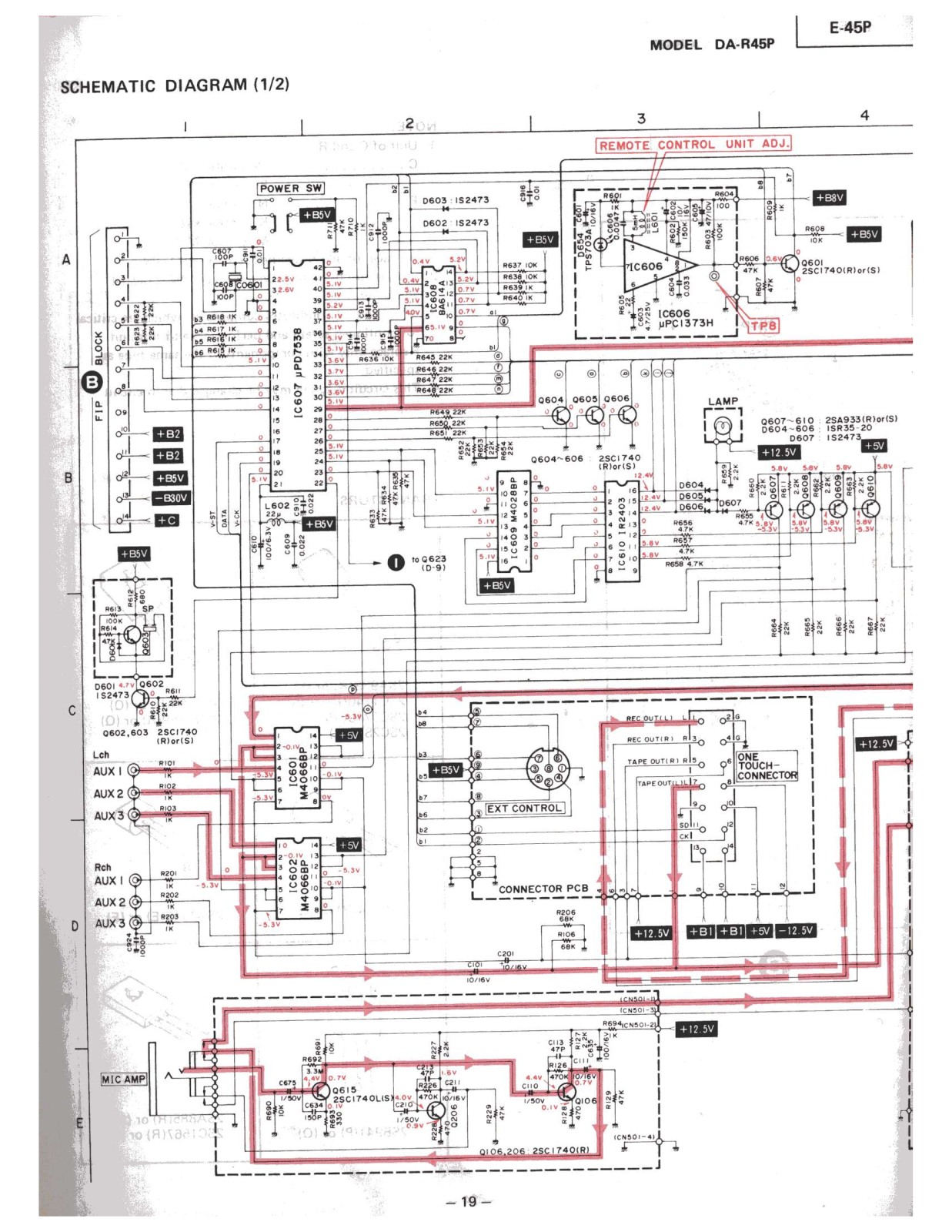 Mitsubishi DAR-45-P Schematic