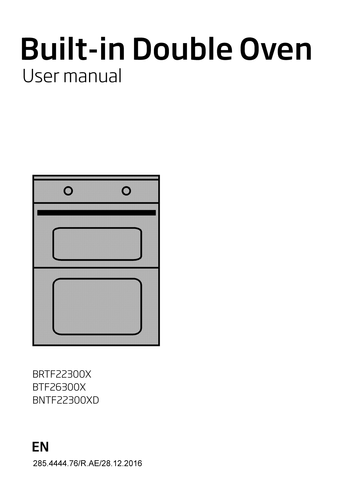 Beko BTF26300X, BRTF26300X, BNTF26300XD User Manual