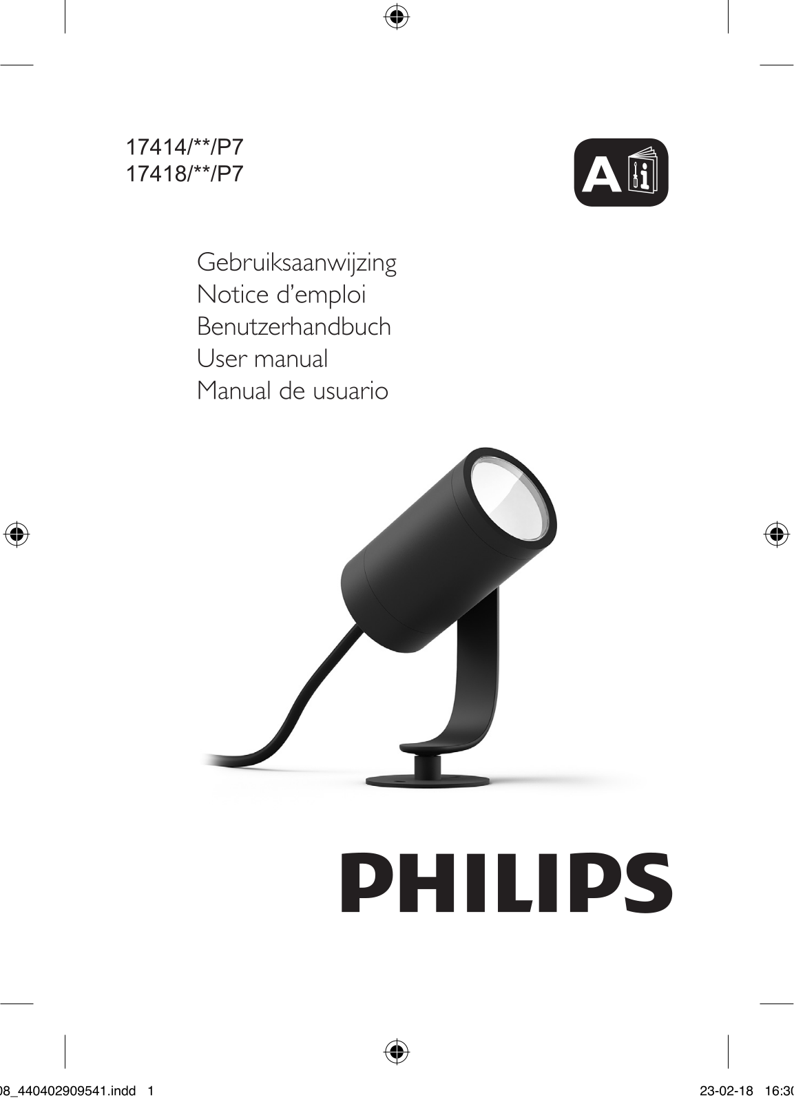 Philips 17414/**/P7, 17418/**/P7 User manual